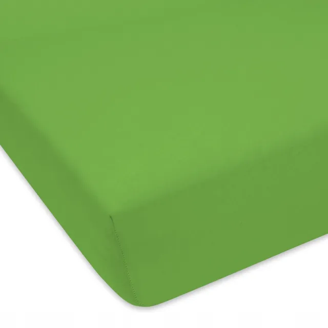 Designpremium Jersey Hoeslaken Groen 60x120 cm - Zachte Katoen met Elastiek