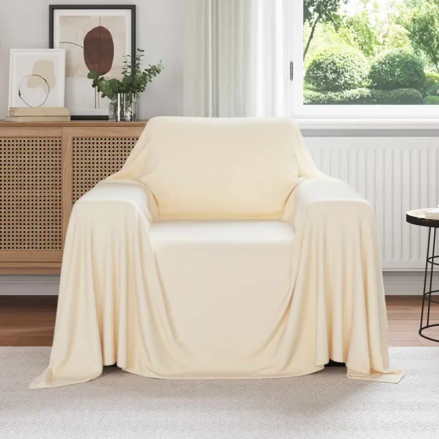 vidaXL Kleden 6 st Crèmekleurig 210 x 140 cm 2,48 kg Fleece, foto 2