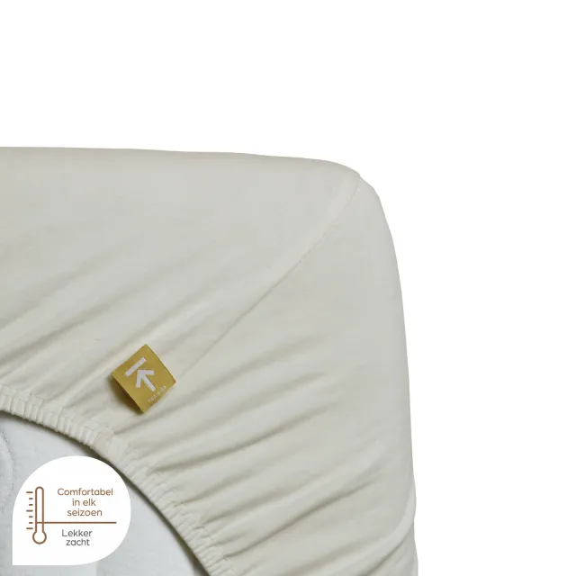 Beddinghouse premium jersey stretch hoeslaken gebroken wit, foto 4
