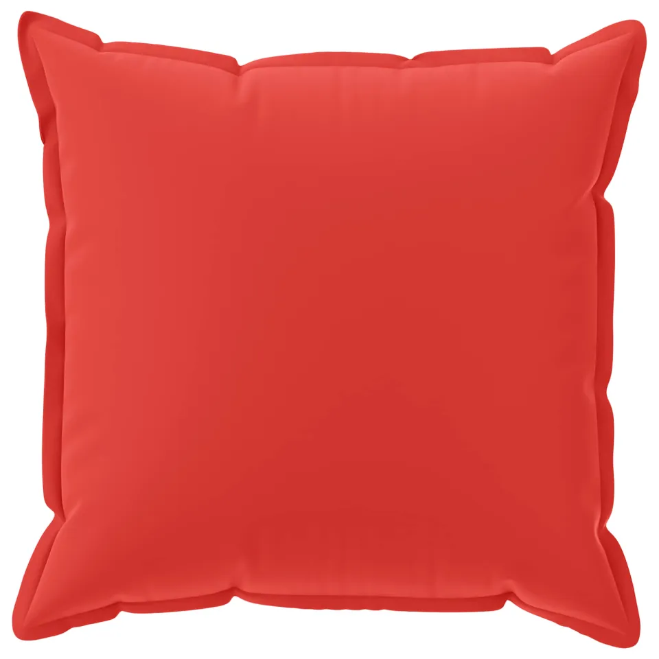 vidaXL Kussensloop 6 st HOUTEN Rood 80 x 80 cm Polyester