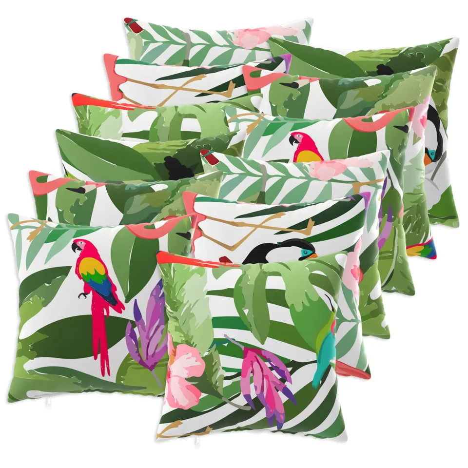 vidaXL Kussensloop 12 st HEERLEN Meerkleurig 40 x 40 cm Polyester, foto 3
