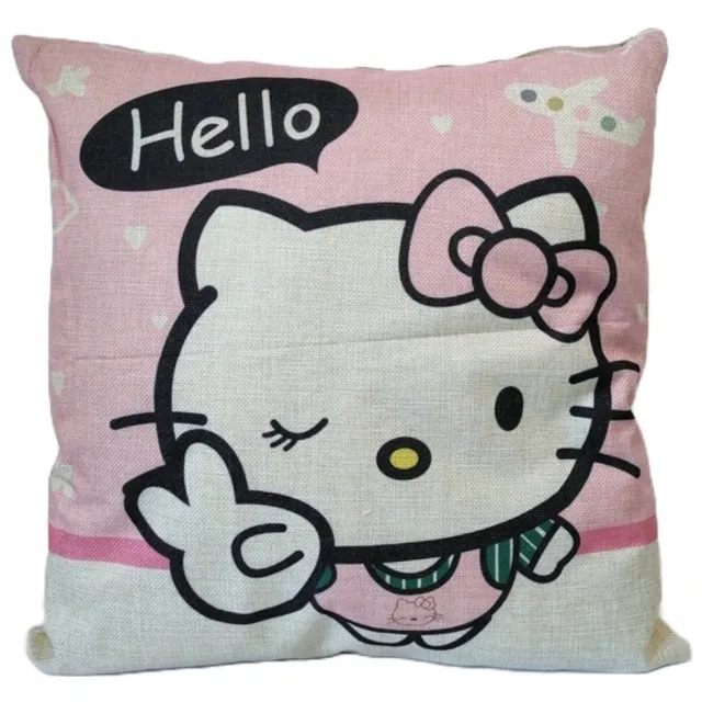 Granda Decoratief linnen kussenlus 45x45cm - Hello Katje Design Veelkleurig