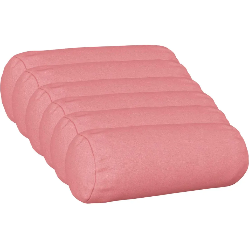 vidaXL Kussensloop 6 st HEERLEN Roze Dia. 15 x 40 cm Stof, foto 3