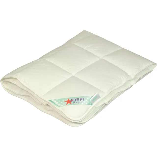 Polydaun Joepi kinderdekbed - enkel - TripleGuard® vulling - anti-allergeen - 120x150 cm wit