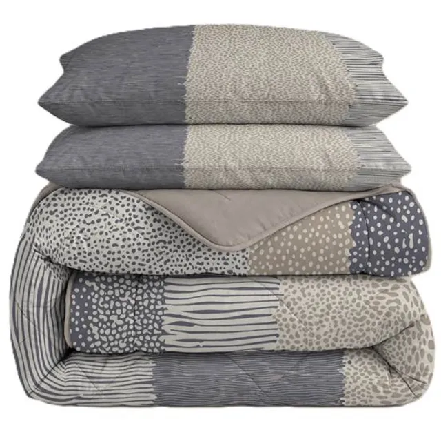 Vellora Desert Layers wasbaar dekbed - Tweepersoons - 200x220 cm - Grijs