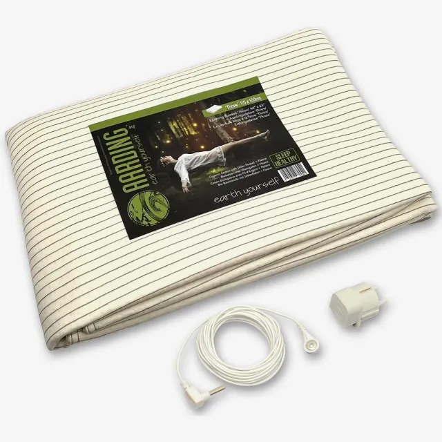 AARDING Aardingsdeken - fleece - 110 x 160 cm - wit Naturel