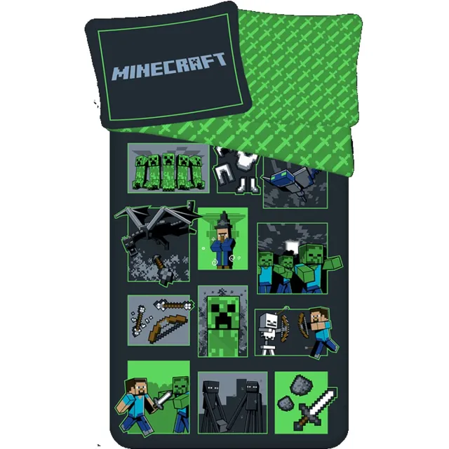 Minecraft Dekbedovertrek Survival Mode - Katoen Multicolor