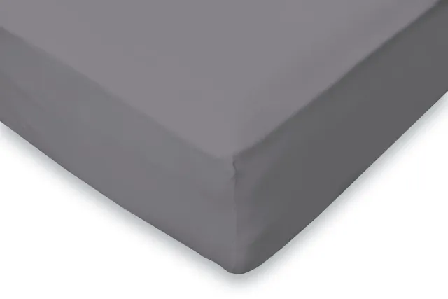 Eleganzzz Hoeslaken 180gr m2 Hoogwaardig Flanel 35cm Hoekhoogte - antraciet 140x200cm