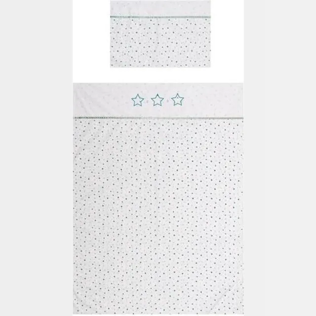 Briljant Baby Dekbedovertrek Don - Turquoise - Junior (120x150 cm + 1 sloop)