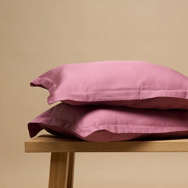 Coco & Cici TENCEL Twill Kussensloop Dusty Rose - 1 kussensloop 60x70