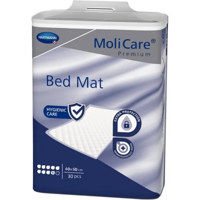 Molicare Hartmann Molicare Premium Bed Mat 9 gouttes 40 x 60 cm - 1 paquet de 30 protections