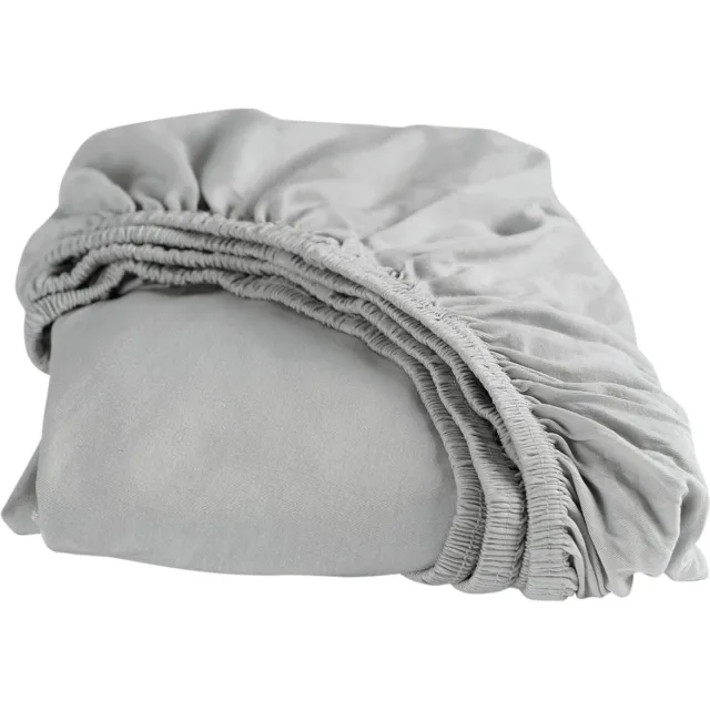 Cinderella Hoeslaken - Geschikt voor Boxspring - Jersey - 80/90x220 of 100x200 cm - tot 25 cm - Lichtgrijs