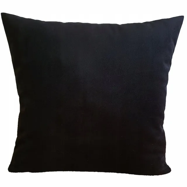 Jasiek Decoratieve Velours Kussensloop 30x30 cm, Zacht & Warm zwart