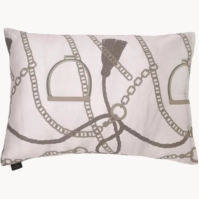 Adamsbro Satijnen kussenhoes Chain Beige