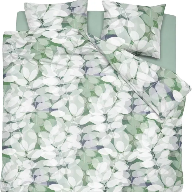 Cinderella Dekbedovertrek - Levy - Satijn - 200x200/220 cm - Groen Green