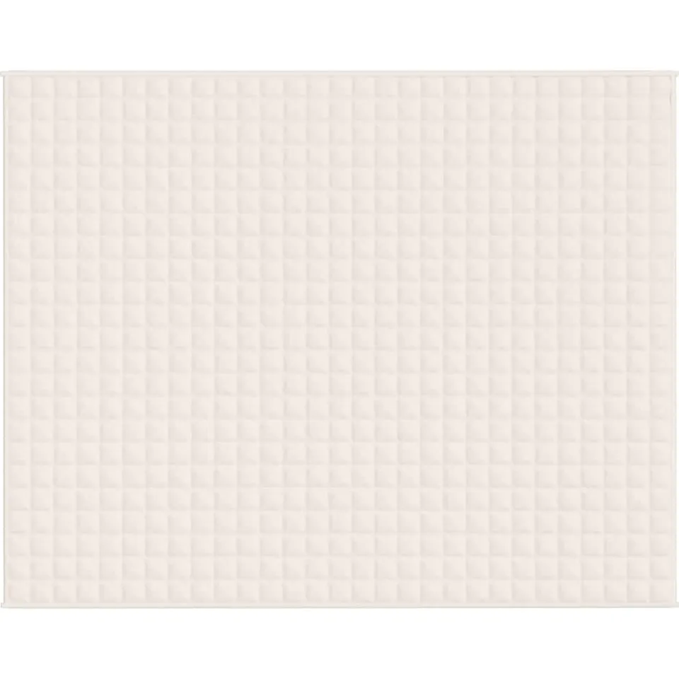 vidaXL Verzwaringsdeken 235x290 cm 11 kg stof lichtcrèmekleurig crème