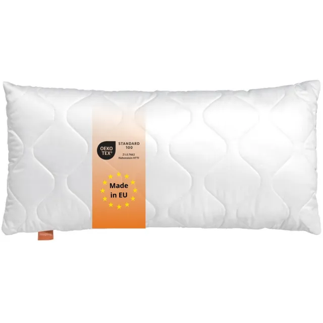 Sleepling Komfort - extra dik hoofdkussen 50x75 cm - stevig kussen van polyester - slaapkussen met extra veel vulling - Made in EU – 50 x 75 cm - wit