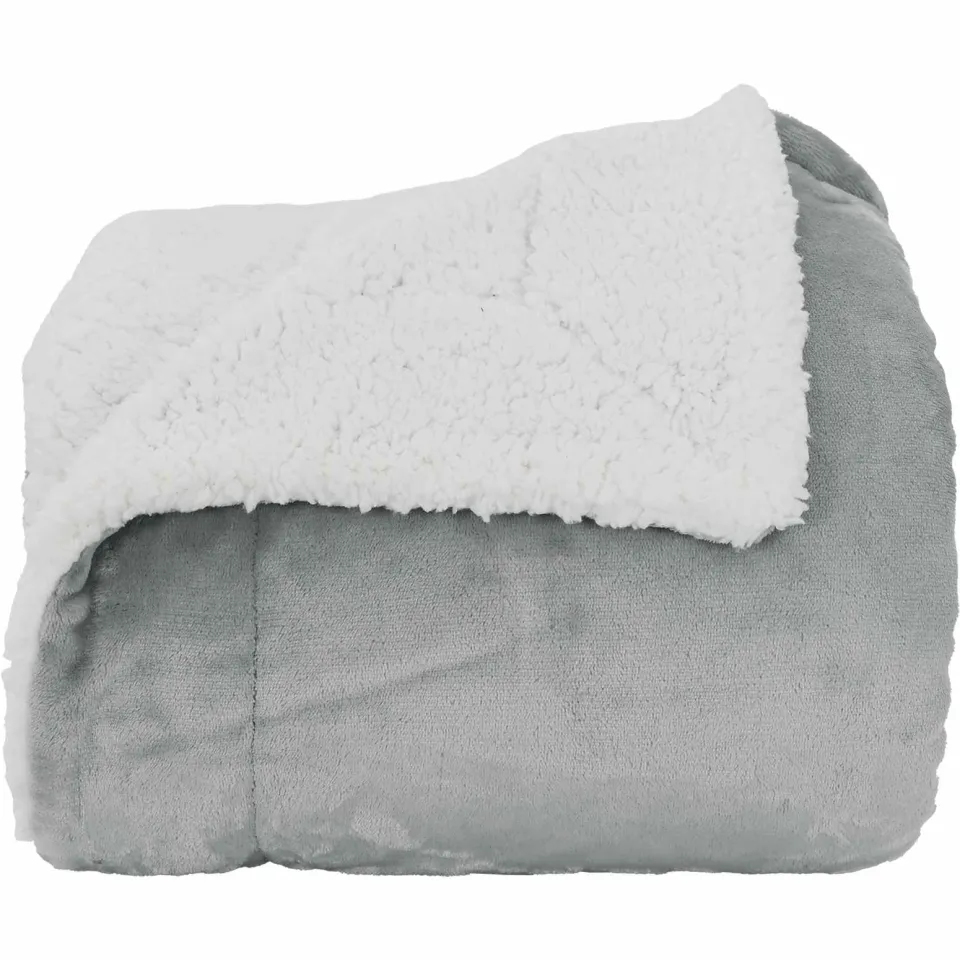 vidaXL plaid Grijs 240 x 220 cm 2,67 kg Fleece, foto 4