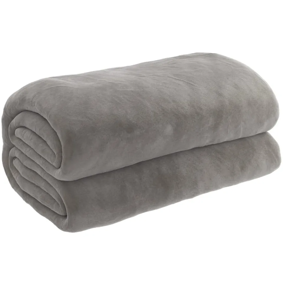 vidaXL Verzwaringsdeken met hoes 200x230 cm 9 kg stof grijs