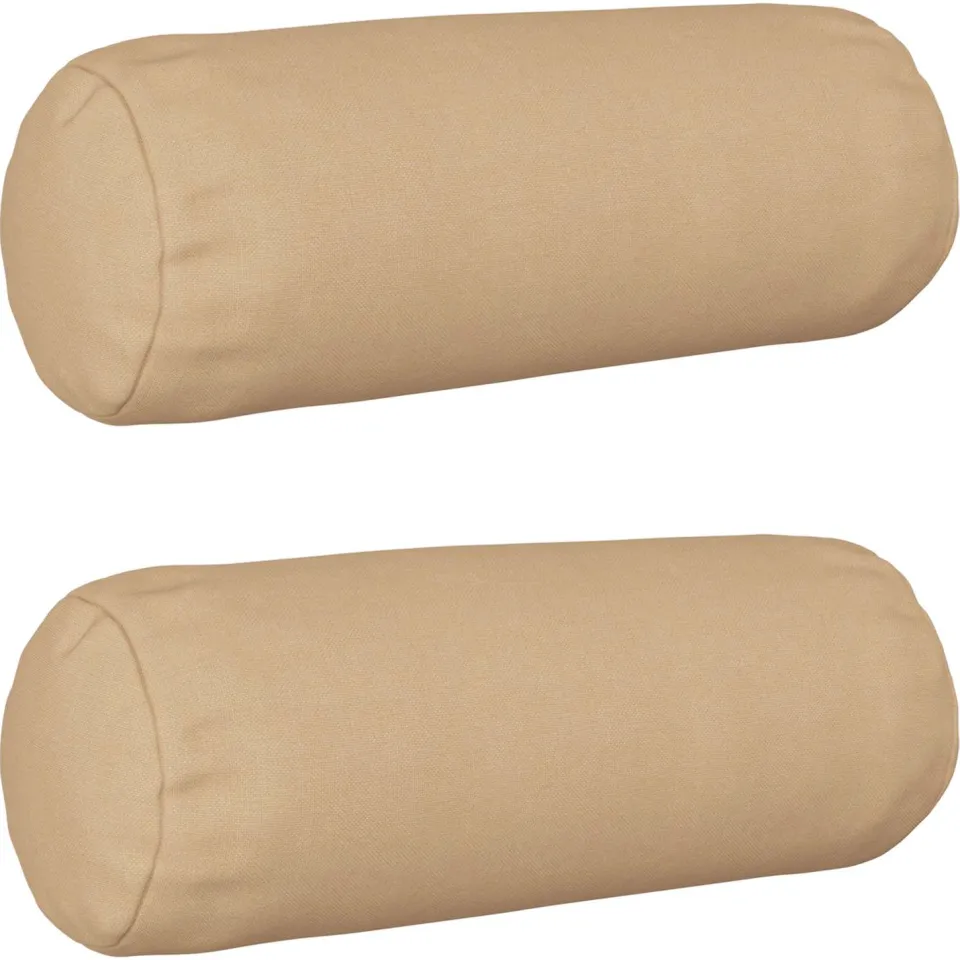 vidaXL Kussensloop 2 st HEERLEN Crèmekleurig Dia. 15 x 40 cm Stof, foto 3