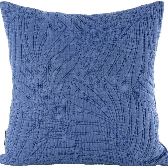 Eurofirany Kussenhoes Stone 45x45 cm Blauw - Stonewash Polyester