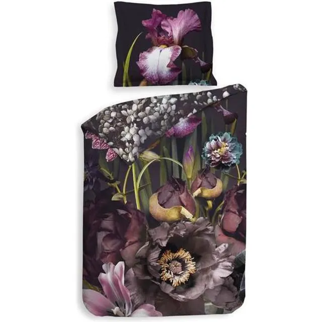 Heckettlane Heckett & Lane Luna - Dekbedovertrek - Eenpersoons - 140x200/220 cm - Forest Purple