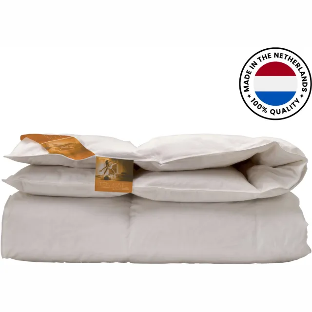 Ten Cate 15/85E All Year Dekbed met dons - 240x200 cm - 15% Eendendons - Warmteklasse 3 - Ademend - Vochtregulerend Wit