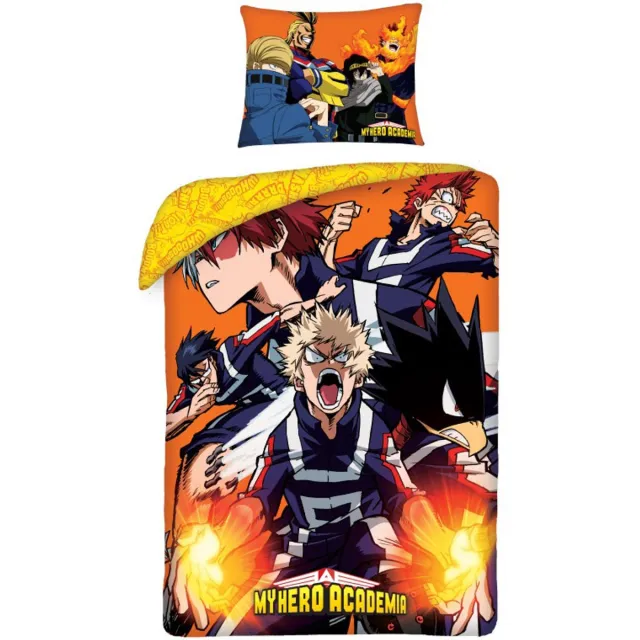 My Hero Academia Dekbedovertrek Heroes Rising 140 x 200 cm Multicolor