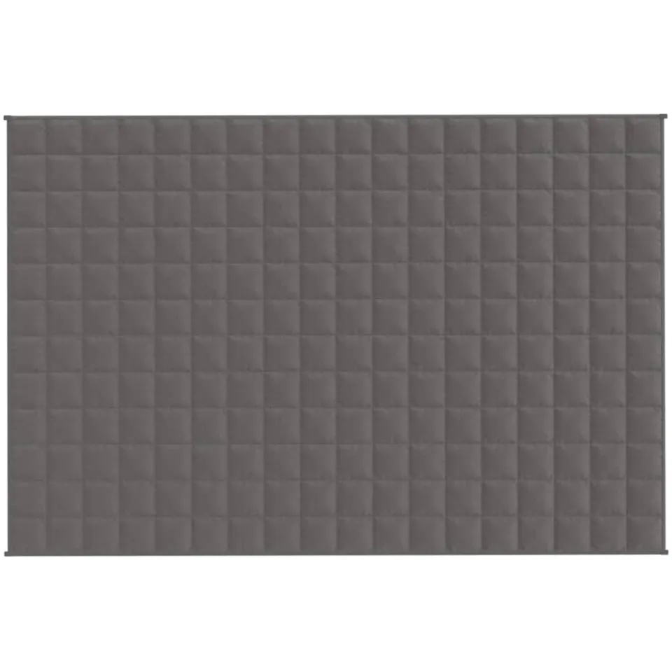vidaXL Verzwaringsdeken 120x180 cm 5 kg stof grijs