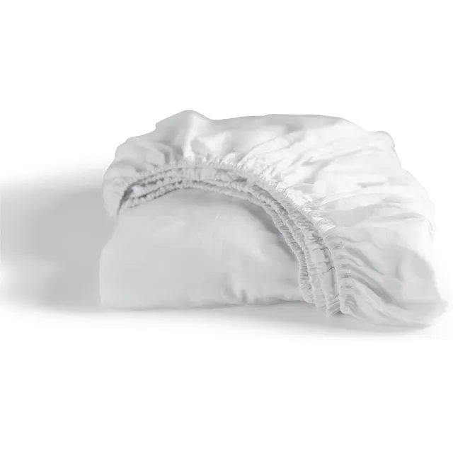 Cinderella Weekend - Hoeslaken - 1 Persoons - 100% Katoen - 80x200 cm - Tot 25 cm matrashoogte - Wit