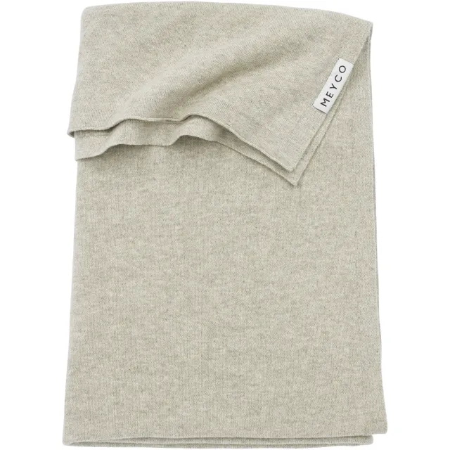Meyco Knit Basic wiegdeken sand melange