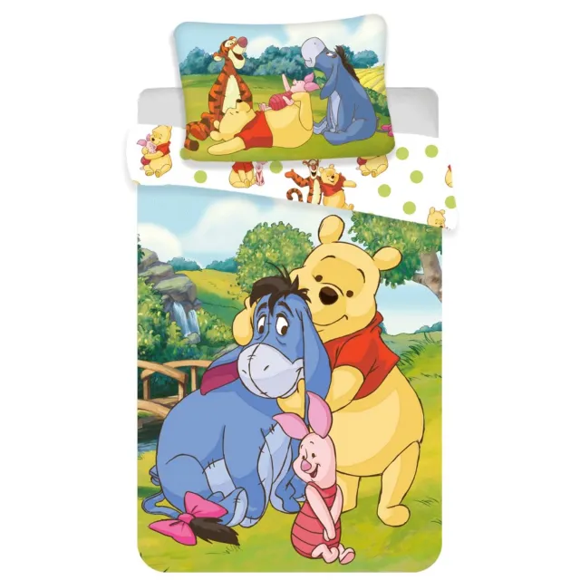 Disney Winnie The Pooh peuterdekbedovertrek en vrienden - 100 x 135 cm - Katoen Multicolor