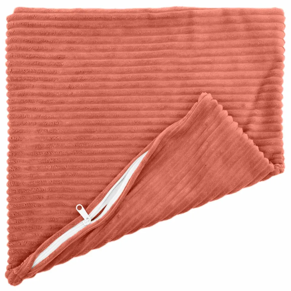 vidaXL Kussensloop 6 st HEERLEN Rood-oranje 40 x 40 cm corduroy, foto 4
