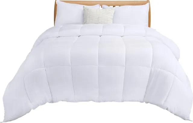 Unyqoos ® Comfortabel en Luxueus Dekbed voor Elke Seizoen met Microvezel Vulling 200 x 200 cm wit
