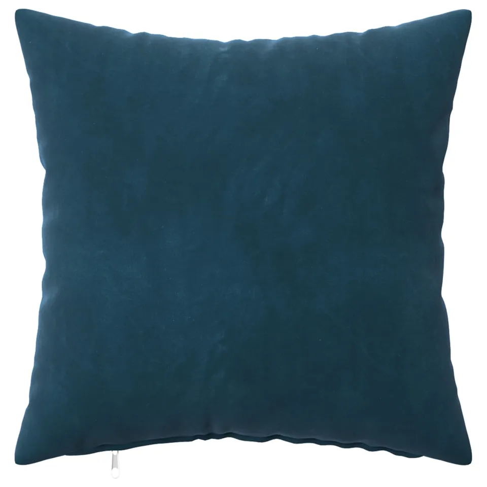 vidaXL Kussensloop 6 st HEERLEN Blauw 40 x 40 cm fluweel