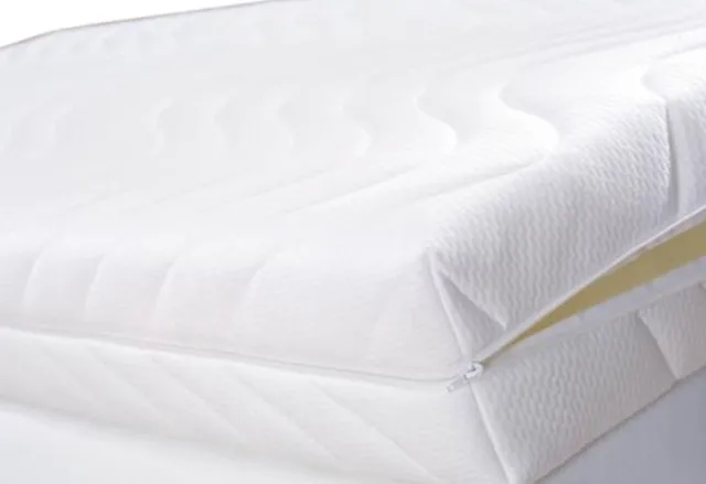 Easy Bedden Luxe Matrashoes - Tijk -met Rits - 180x200 16 -18 cm kern Wit