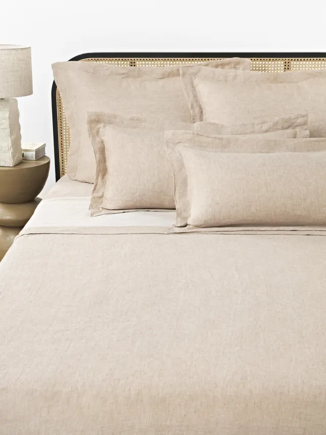 Westwing Collection Linnen laken Linna Beige