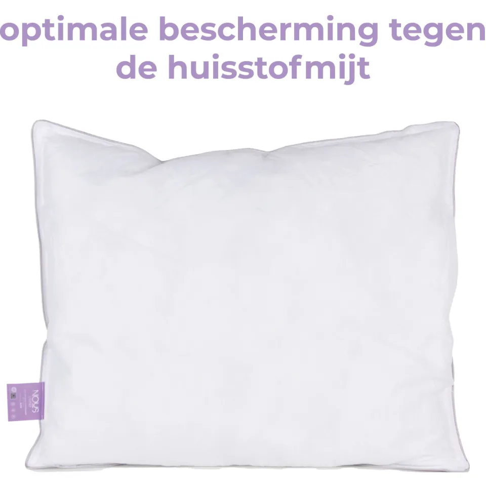 NOUS Living anti-allergisch hoofdkussen medium stevig wit, foto 4