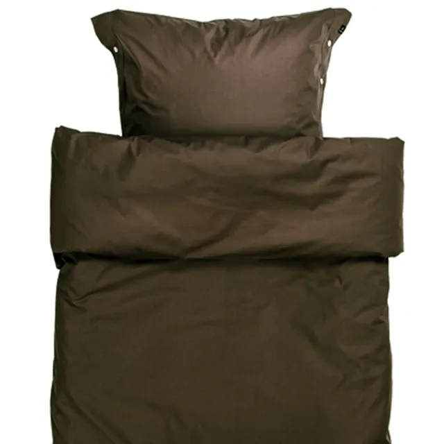 Himla Drottningholm dekbedovertrek mocca - 140 x 220 cm Bruin