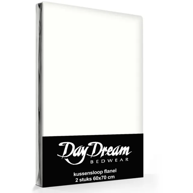 Day Dream Flanellen Kussenslopen (2 stuks) - 60x70 cm - Ivoor Ecru