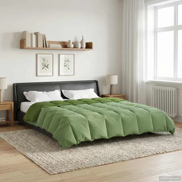 vidaXL Zomer Dekbed 220 x 240 cm Zomer Microfiber (100% polyester) Groen