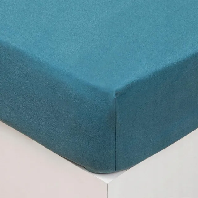Atmosphera Créateur d'intérieur® Merkloos Hoeslaken Katoen 140x190 cm - Turquoise