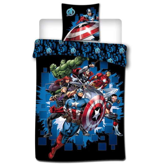 Marvel Avengers Dekbedovertrek Fight - Eenpersoons - 140 x 200 cm - Polyester Multi