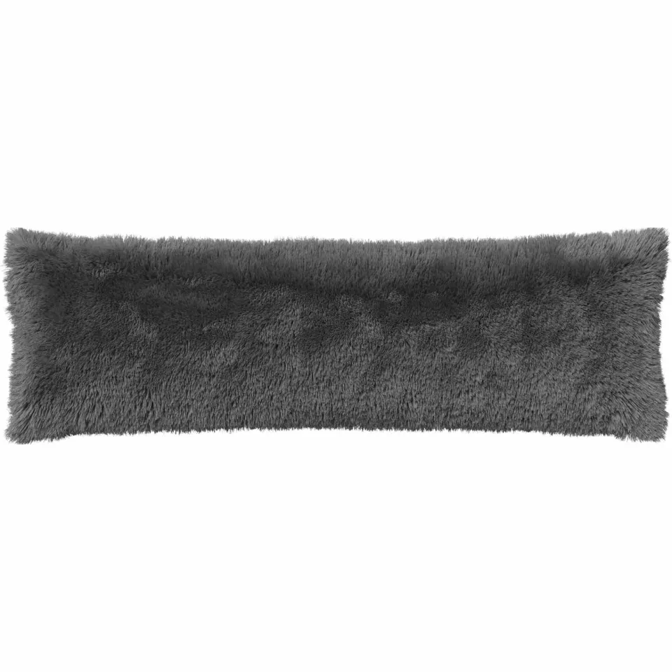 vidaXL Kussensloop 2 st HEERLEN Lichtgrijs 40 x 145 cm PV Fleece, foto 2