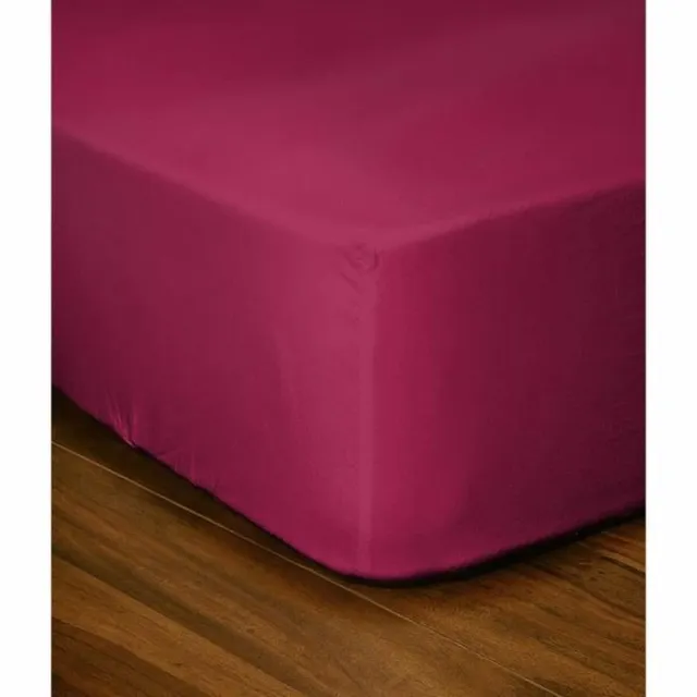LOVELY HOME Verstelbaar onderlaken Lovely Home LH71616 Fuchsia + 25 cm