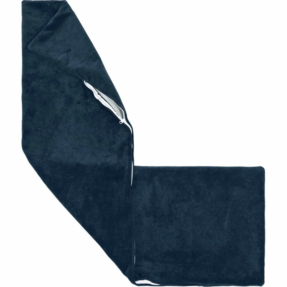 vidaXL Kussensloop 2 st HEERLEN Blauw 40 x 145 cm Microfiber Fleece, foto 3