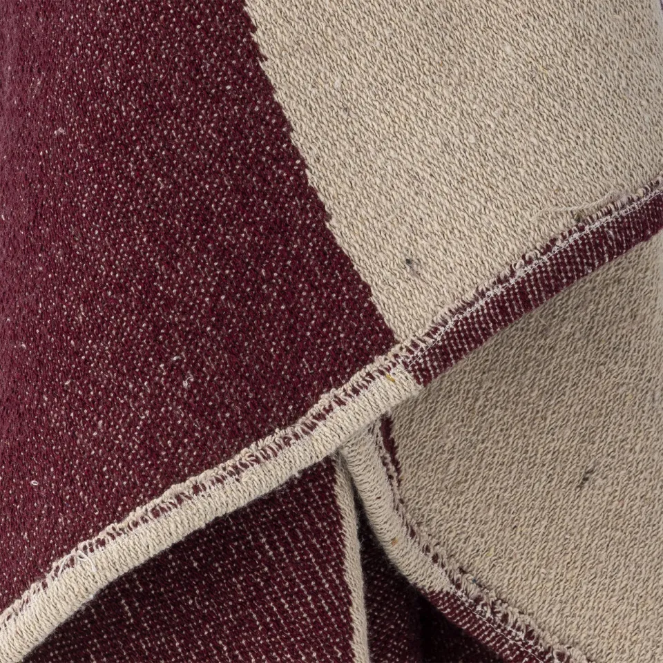 Bloomingville Cimmi plaid bordeaux, foto 4