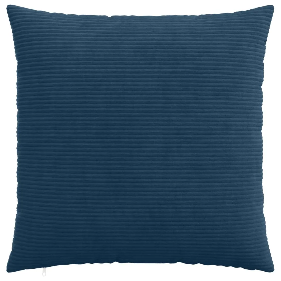 vidaXL Kussensloop 2 st HEERLEN Marineblauw 60 x 60 cm corduroy