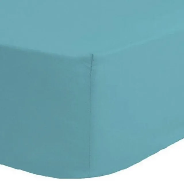 Home bedding Premium Home bedding -hoeslaken-jersey-100% katoen -stretch-1Persoons-80x200+30cm Turquoise