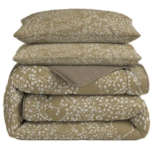 Vellora Rice Paper wasbaar dekbed - Lits-jumeaux - 240x220 cm - Groen